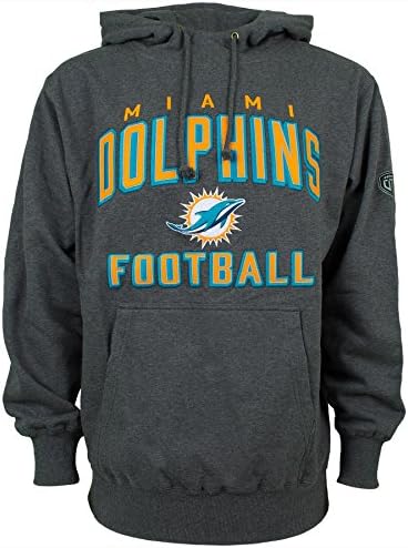 Miami Dolphins NFL Howie Charcoal Hoodie - Size X-Large