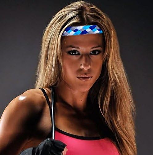 Softball, Dance, Cheer 4 Strand Braided Non-Slip Nylon Colored Sports Stretch Headband