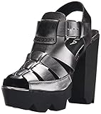 UPC 887696394558 product image for MIA Women's Luka Platform Sandal, Gunmetal, 6 M US | upcitemdb.com