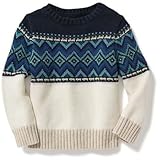 オールドネイビー OLD NAVY/ フェアアイルクルーネックプルオーバー ブルーゲオメタリック トップスニット 18～24ヶ月【並行輸入】
