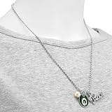 NFL Touch by Alyssa Milano Green Bay Packers Peace & Pearl with Team Logo Pendant Necklace