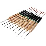 docooler 10Pcs 2g Fishing Floats Bobbers Paulownia Wood Fishing Tackle Tools