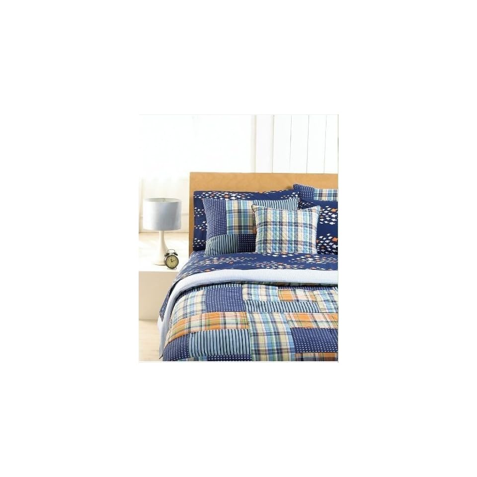 Tommy Hilfiger Plaid Clayton Indigo Twin Comforter And Pillow Sham