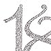 Ella Celebration 18 Cake Topper 18th Birthday Party Supplies & Decoration Ideas (Silver)