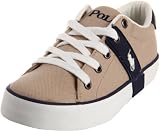 Polo by Ralph Lauren Gilbert Lace-Up Sneaker ,Khaki/Navy,2 M US Little Kid
