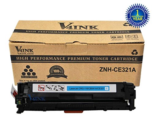 V4INK ® New Compatible 125A CB541A Toner Cartridge-Cyan for Color LaserJet CP1213/CP1214/CP1215/CP1216/CP1217