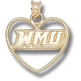 Western Michigan University New WMU Heart Pendant (14kt)