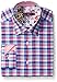Stone Rose Men's Dobby Check Long Sleeve Button Down Shirt