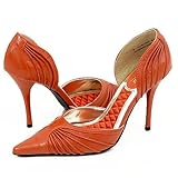Anne Michelle Chrome60 Pumps Orange 6.5 Orange