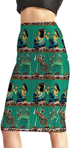 Women (Knee-Length) Egyptian Life Print Pencil Skirt