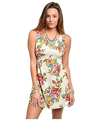 Floral Print Polyester Jumpsuit 