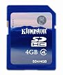 Kingston SDHC 4GB SD Card 2.0 Scheda di memoria Class 4