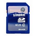 Kingston SD4/4GB Carte SDHC Class 4 4 Go