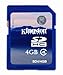 Kingston 4 GB Class 4 SDHC Flash Memory Card SD4/4GB