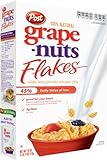 Post Grape Nuts Flakes Cereal, 18-Ounce Boxes (Pack of 5)