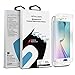 Stalion Samsung Galaxy S6 Edge Screen Protector Shield Tempered Liquid Glass Shatterproof Full Screen Frame Edge to Edge Armor Guard (White Pearl)[Retail Packaging] 1-Pack