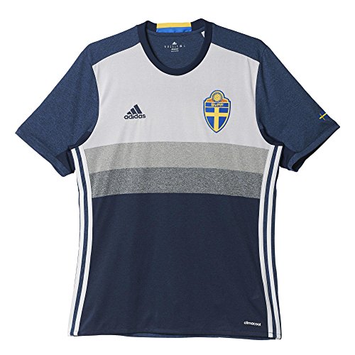 adidas Herren UEFA EURO 2016 Schweden Auswärtstrikot Replica, navy blau/grau, XL, AA0456
