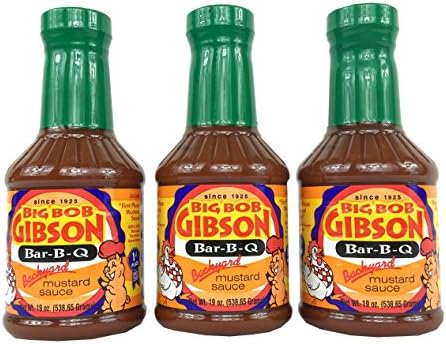 Big Bob Gibson Barbecue Backyard Mustard Sauce (3 Pack)