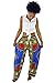 Moon Hut Womens Dashiki Drawstring Waist Trousers Bohemian Wide Leg Lounge Pants