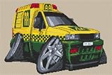 Vauxhall AA Breakdown Van Cross Stitch Chart