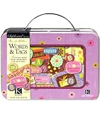 Chipboard To Go Brenda Walton Words & Tags Tin