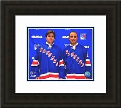 New York Rangers Framed Chris Druy / Scott Gomez Photo NHL Hockey