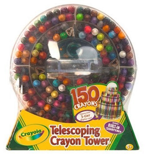Crayola 150-Count Telescoping Crayon Tower