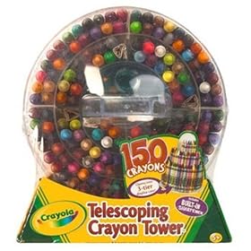Click here to buy Crayola 150-Count Telescoping Crayon Tower by Binney & Smith.