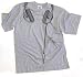 DMC Technics DJ Headphones Mens T-Shirt College Grey