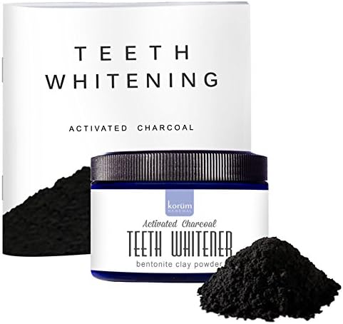 Activated Charcoal Natural Teeth Whitening Powder - 3.5 oz | Use Tooth powder as or with Toothpaste | With Detoxifying Bentonite Clay | FREE Booklet