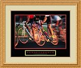 Perseverance-Cyclists Framed Print by unknown Framed