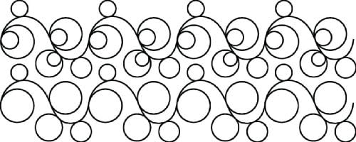 STENCILS QUILT UE-DBL BUBBLE