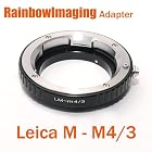 Leica M Lens to Micro 4/3 Four Thirds System Camera Mount Adapter, Olympus PEN E-P1 E-P2, Panasonic Lumix DMC-GF1, GH1, G2