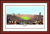 Framed Michigan Wolverines The Big House Panoramic - Cherry Double Mat