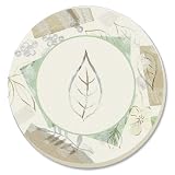 Corelle Textured Leaves Absorbent Stone Coaster, 4-Pack
