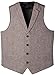 Ruth&Boaz 2Pockets 4Buttons Wool Herringbone/Tweed Tailored Collar Suit Vest