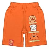 アスナロ（ボトムス ハーフパンツ） ハーフパンツ 子供 アンパンマン プリント 短パン 半ズボン 綿100％90 オレンジ