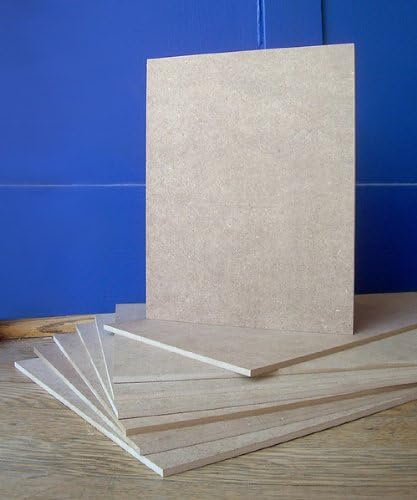 Six pack (6 each) 3/16 Inch Thick Fiberboard Panel- 4x4 Inch
