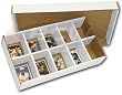 One (1) BCW Sorting Tray (10 Slots) - Corrugated Cardboard Storage Box - Baseball & Other Sports / Gaming Trading Cards Collecting Supplies