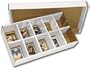 One (1) BCW Sorting Tray (10 Slots) - Corrugated Cardboard Storage Box - Baseball & Other Sports / Gaming Trading Cards Collecting Supplies