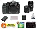 Sony Alpha A100 10.2MP Digital SLR Camera Kit + Tamron 28-80mm AF Lens + Tamron 70-300mm Di AF Lens + Transcend 4GB 120X CompactFlash Card + USB Card Reader + Spare Replacement Battery for Sony NP-FM55H + Deluxe SLR Gadget Bag