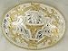German Silver Longhorn Buckle 4-1/4 " X 3-1/8 "