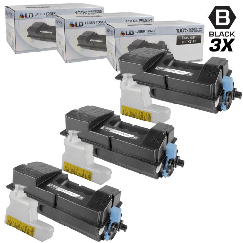 LDProducts Toner Cartridge Compatible with Replacement for Kyocera TK-3122 1T02L10US0 (Black, 3-Multipack) Compatible with The Following Kyocera-Mita Printer Model FS-4100dn