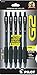 Pilot G2 Retractable Premium Gel Ink Roller Ball Pens, Fine Point, 5-Pack, Black Ink (31078)