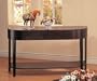 Sofa Table With Sleek Design In Cappuccino Finish