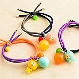 BIANHUAN ヘアゴム ヘアリング 子供髪飾り ヘアアクセサリー　髪ゴム 女の子 誕生日 (５点セット)