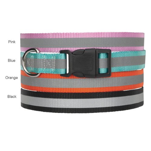 Guardian Gear Reflective Dog Collar, 18-26-Inch, Orange