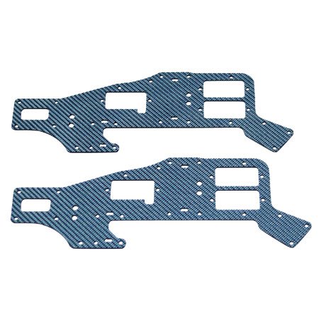 "CF Upper Frame Set, 2 pc, Blue: T-Rex 450" "CF Upper Frame Set, 2 pc, Blue: T-Rex 450"