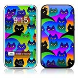 Rainbow Cats Design Protector Skin Decal Sticker for Apple 3G iPhone / iPhone 3GS 3G S