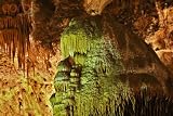 Wallmonkeys Peel and Stick Wall Decals - Caveman, Stalactites and Flowstone Formations, Big Room, Carlsbad Caverns National Park and Unesco World Heritage Site, Carlsbad, New Mexico - Removable Graphic